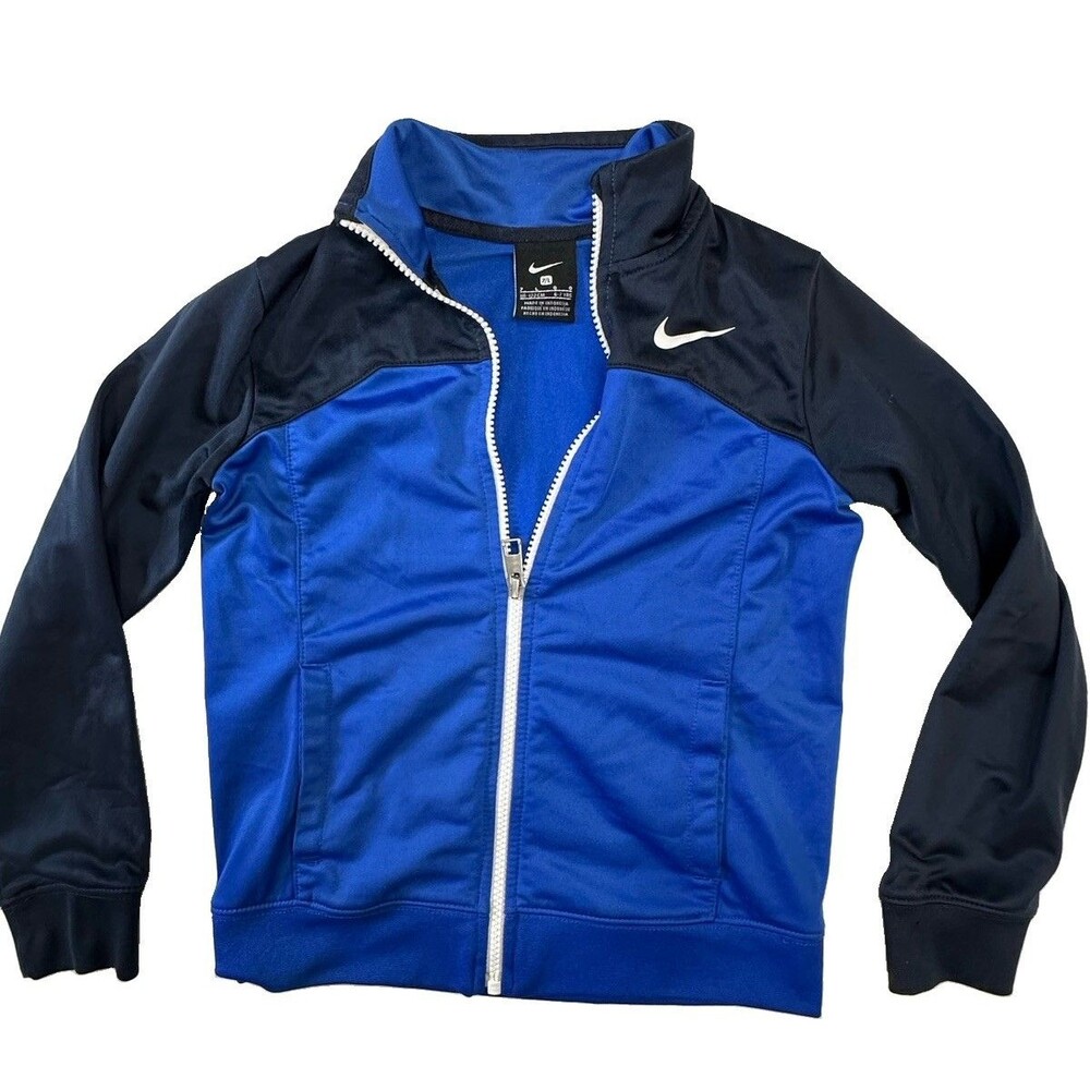 Child Nike Swoosh Track Zip Jacket, Size: 7/Large, Blue